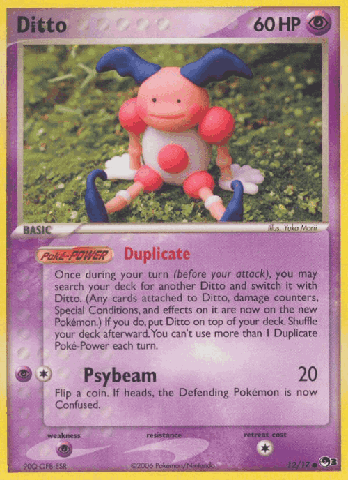 Ditto Pokémon TCG card art