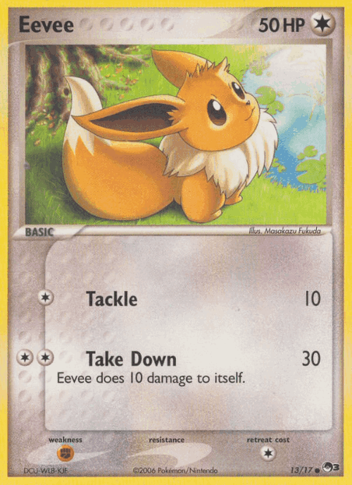 Eevee POP Series 3 card
