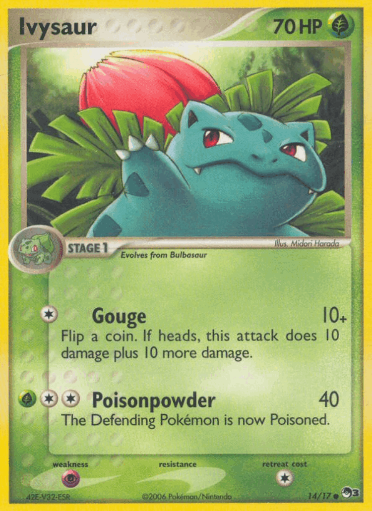 Ivysaur #14 from POP Series 3 - Common - Illustrated by Midori Harada