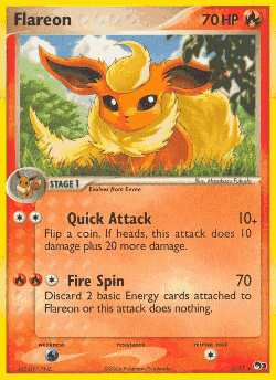 Flareon Pokémon TCG card art