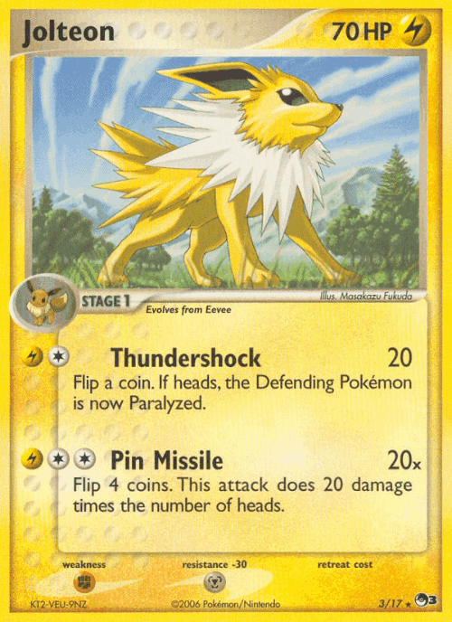 Jolteon POP Series 3 card