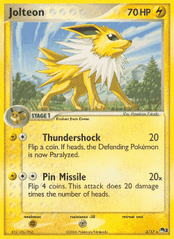 Jolteon Pokémon TCG card art