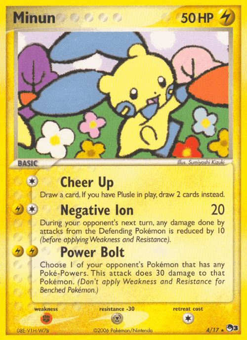 Minun POP Series 3 card