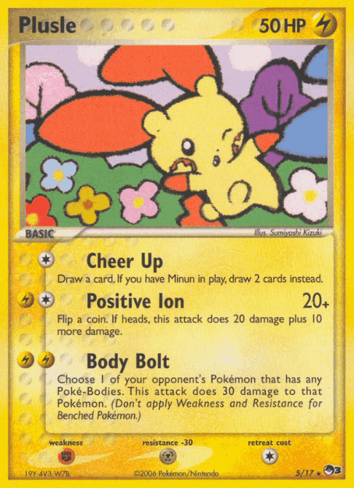 Plusle POP Series 3 card