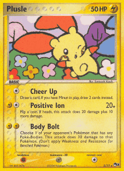Plusle Pokémon TCG card art