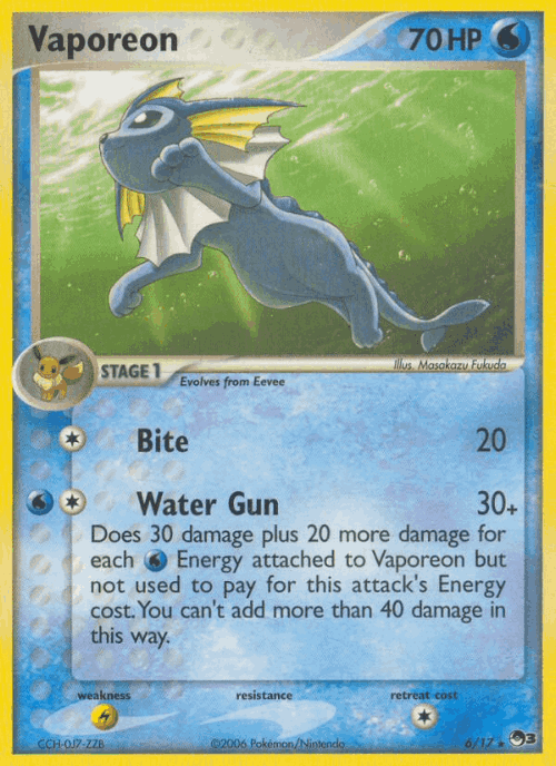 Vaporeon POP Series 3 card