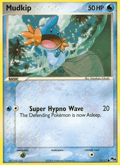 Mudkip #11 from POP Series 4 - Common - Illustrated by Masakazu Fukuda