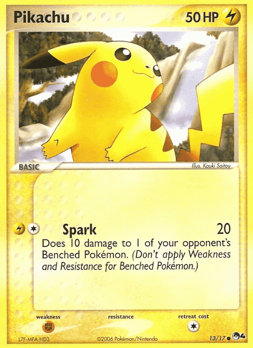 Pikachu Pokémon TCG card art