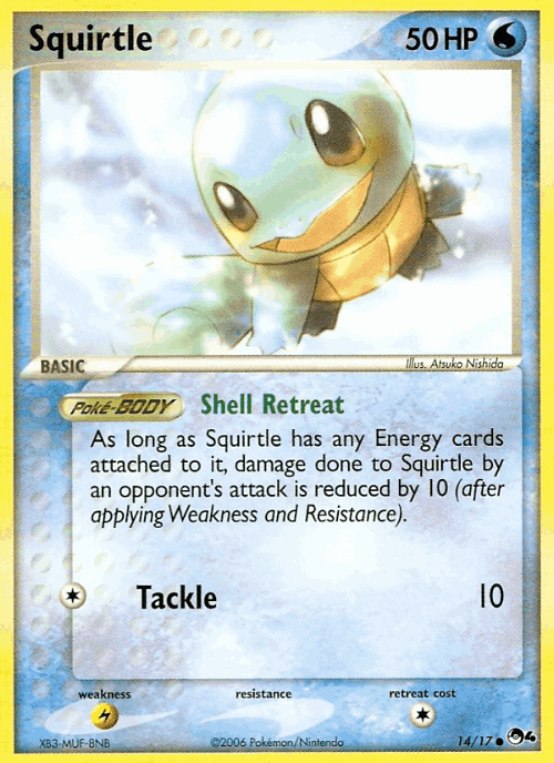 Squirtle Pokémon TCG card art