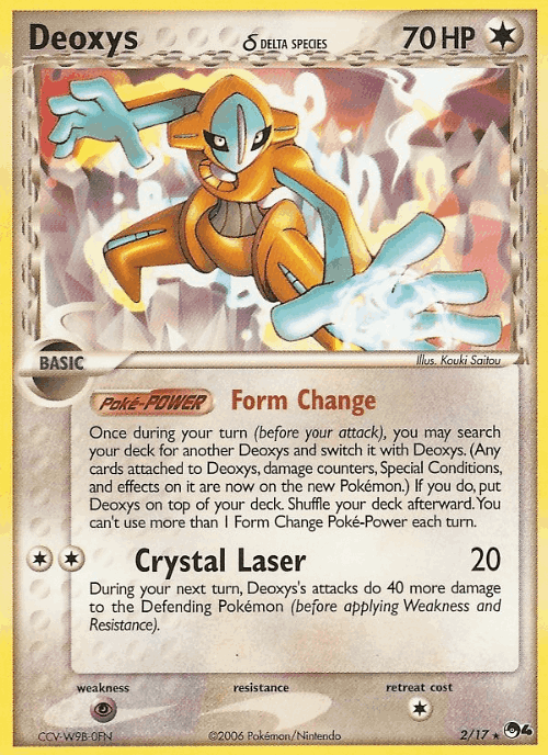 Deoxys δ Pokémon TCG card art