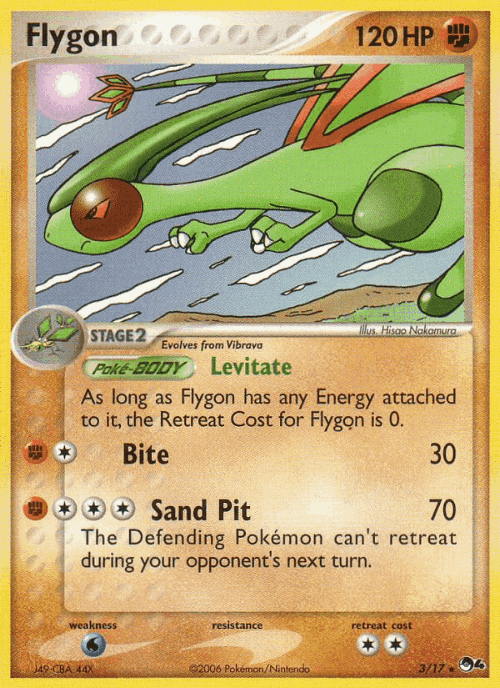 Flygon Pokémon TCG card art