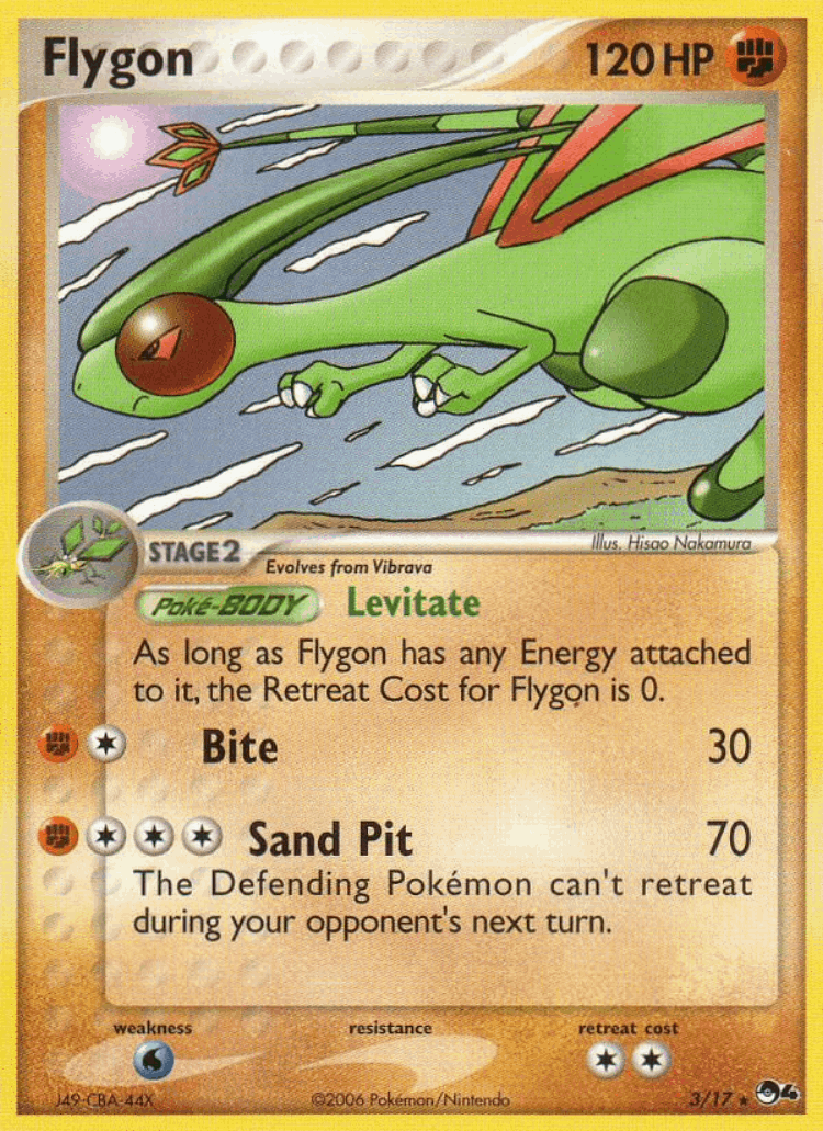 Flygon #3 from POP Series 4 - Rare - Illustrated by Hisao Nakamura