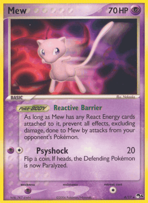 Mew Pokémon TCG card art