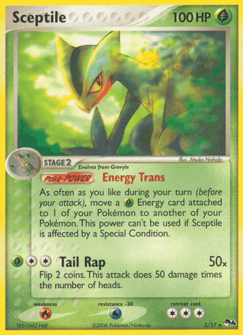 Sceptile Pokémon TCG card art