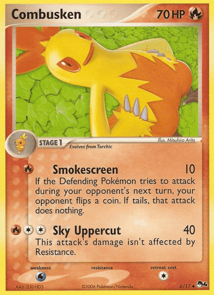 Combusken #6 from POP Series 4 - Uncommon - Illustrated by Mitsuhiro Arita