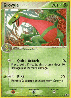Grovyle Pokémon TCG card art