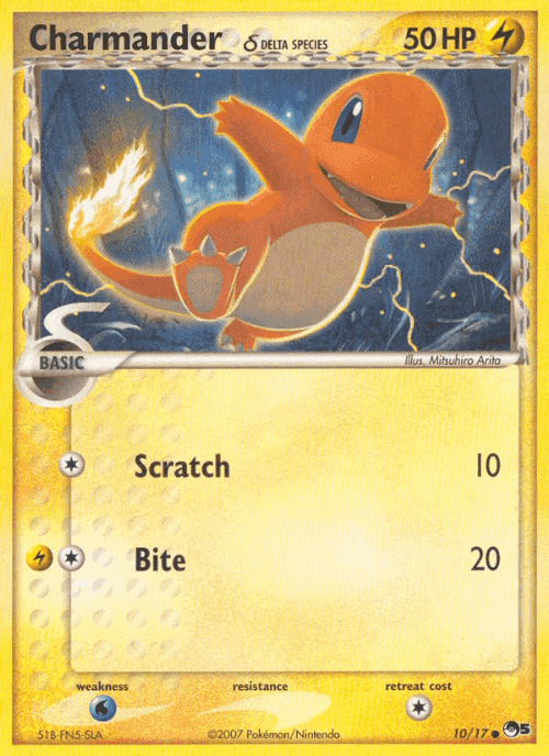 Charmander δ POP Series 5 card