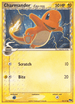 Charmander δ Pokémon TCG card art