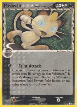 Meowth δ Pokémon TCG card art