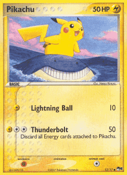 Pikachu Pokémon TCG card art