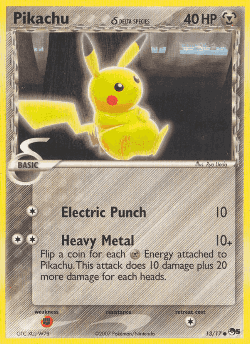 Pikachu δ Pokémon TCG card art