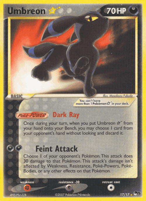 Umbreon ☆ 17, POP Series 5