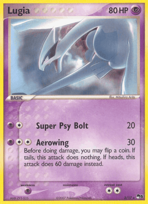 Lugia POP Series 5 card