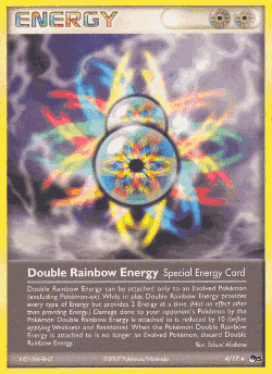 Double Rainbow Energy Pokémon TCG card art