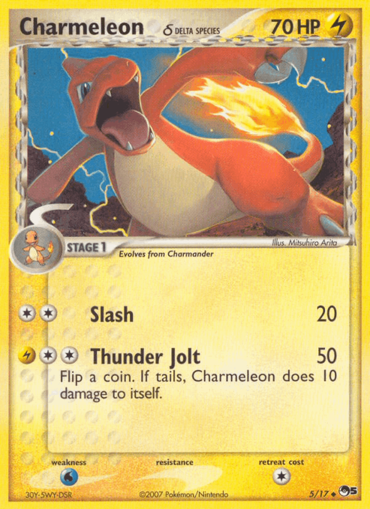 Charmeleon δ #5 from POP Series 5 - Uncommon - Illustrated by Mitsuhiro Arita