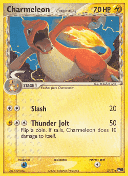 Charmeleon δ Pokémon TCG card art