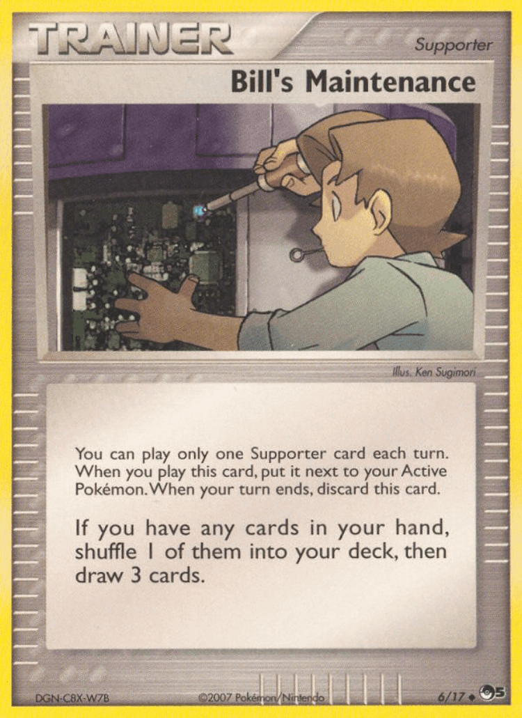 Bill's Maintenance #6 from POP Series 5 - Uncommon - Illustrated by Ken Sugimori