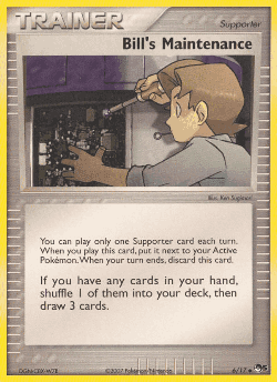 Bill's Maintenance Pokémon TCG card art