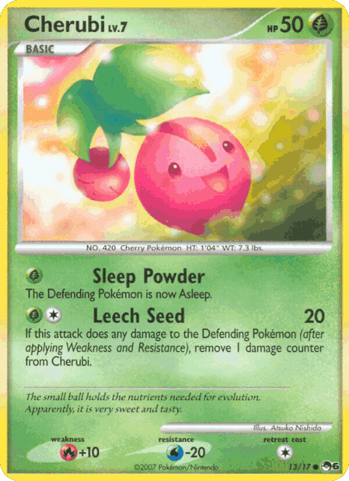 Cherubi Pokémon TCG card art