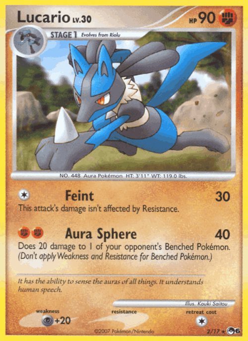 Lucario Pokémon TCG card art