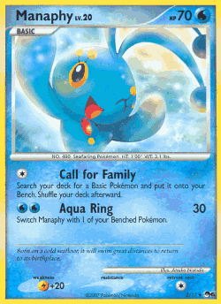 Manaphy Pokémon TCG card art