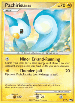 Pachirisu Pokémon TCG card art