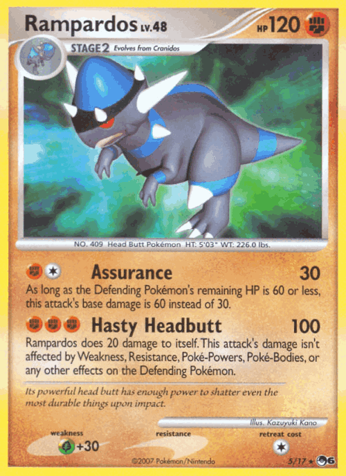 Rampardos Pokémon TCG card art
