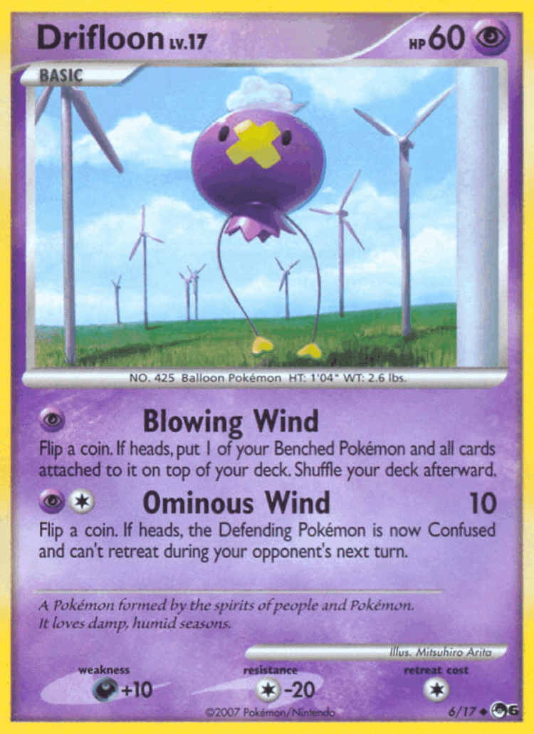 Drifloon #6 from POP Series 6 - Uncommon - Illustrated by Mitsuhiro Arita