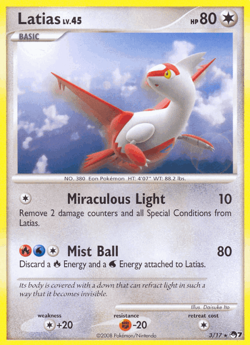 Latias Pokémon TCG card art