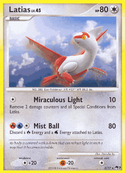 Latias Pokémon TCG card art