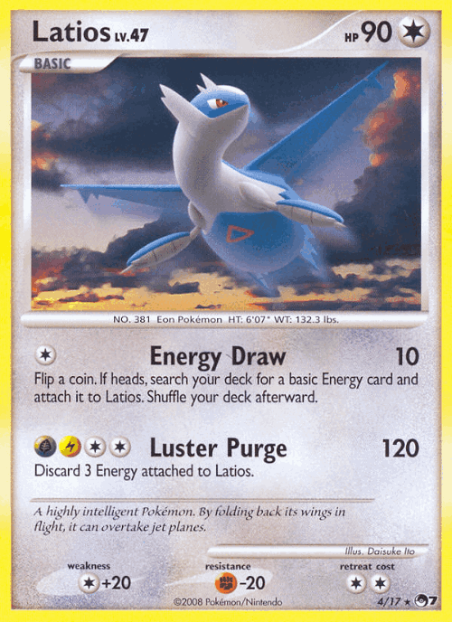 Latios #4 from POP Series 7 - Rare - Illustrated by Daisuke Ito