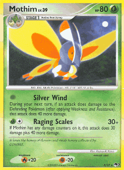 Mothim Pokémon TCG card art