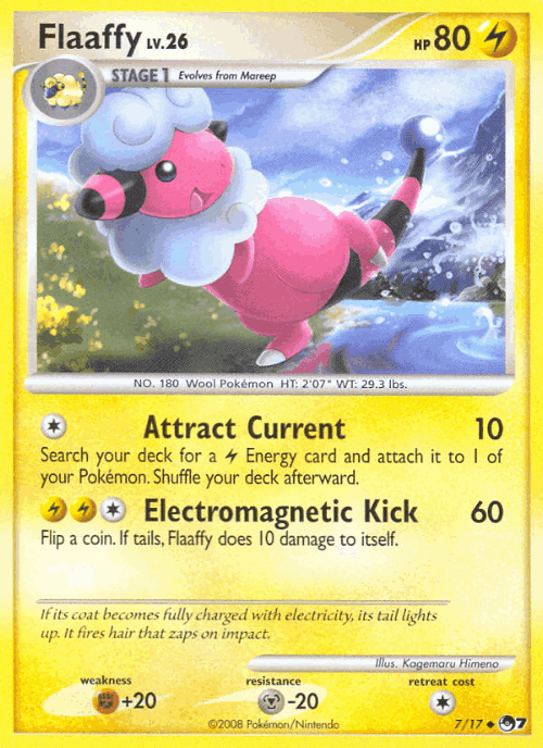 Flaaffy #7 from POP Series 7 - Uncommon - Illustrated by Kagemaru Himeno