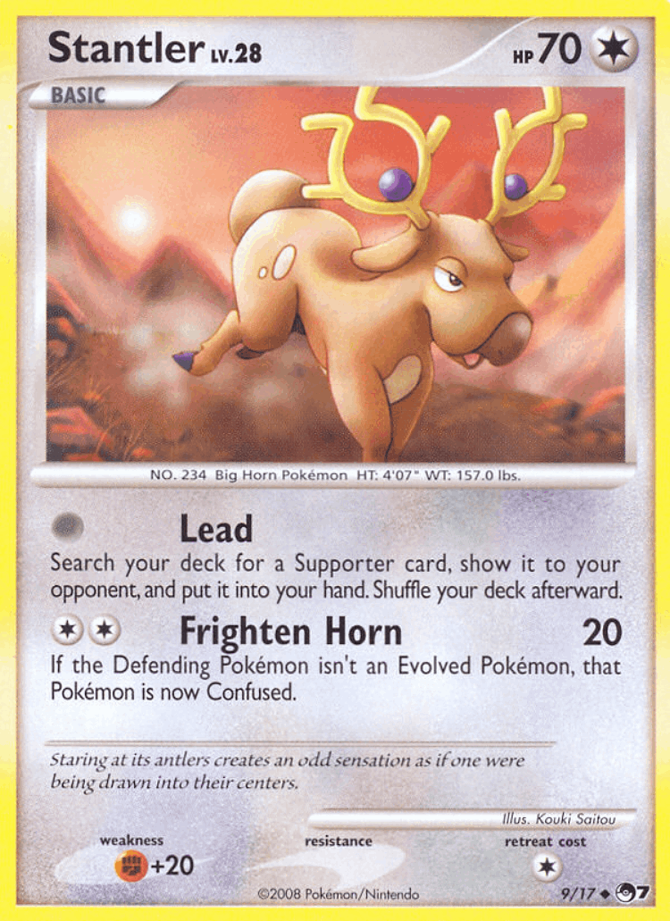 Stantler #9 from POP Series 7 - Uncommon - Illustrated by Kouki Saitou