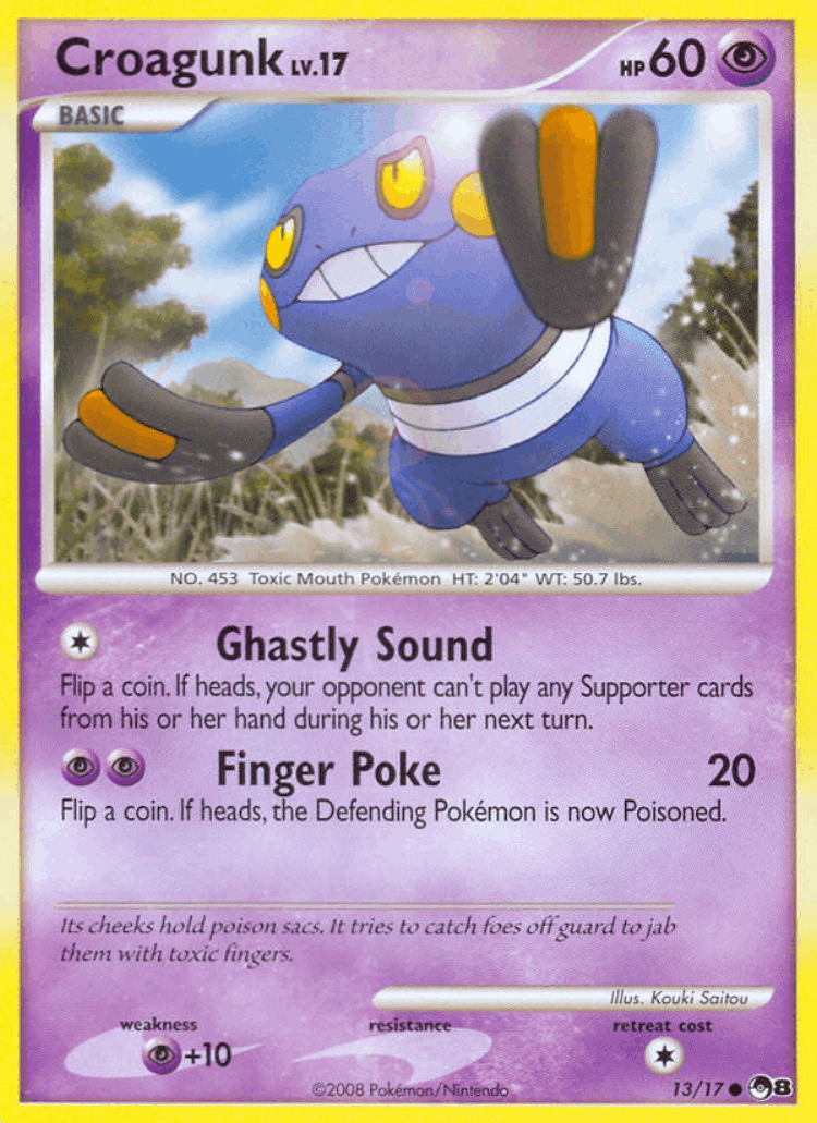 Croagunk #13 from POP Series 8 - Common - Illustrated by Kouki Saitou