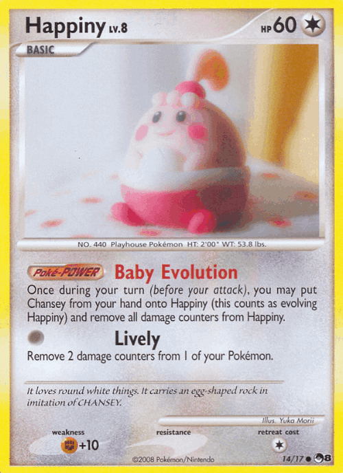 Happiny Pokémon TCG card art