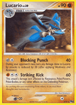 Lucario Pokémon TCG card art