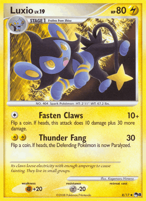 Luxio Pokémon TCG card art