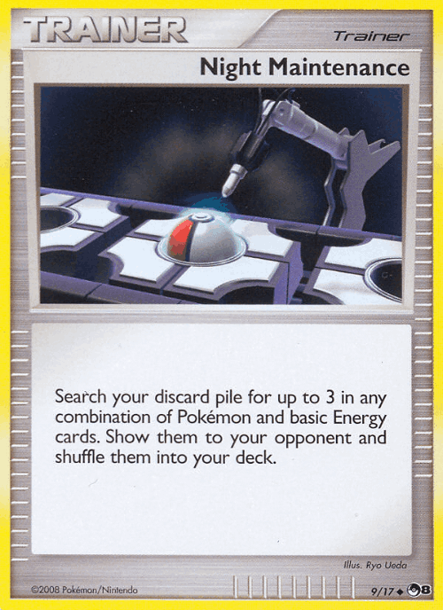 Night Maintenance Pokémon TCG card art