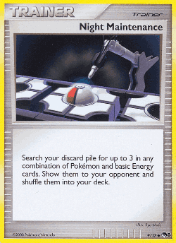 Night Maintenance Pokémon TCG card art